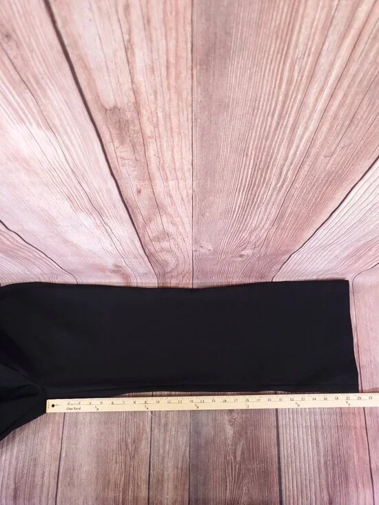 Quince Womens Size 4 Ultra Stretch Ponte Trousers Black Wide Leg High Rise Pants - Picture 14 of 14